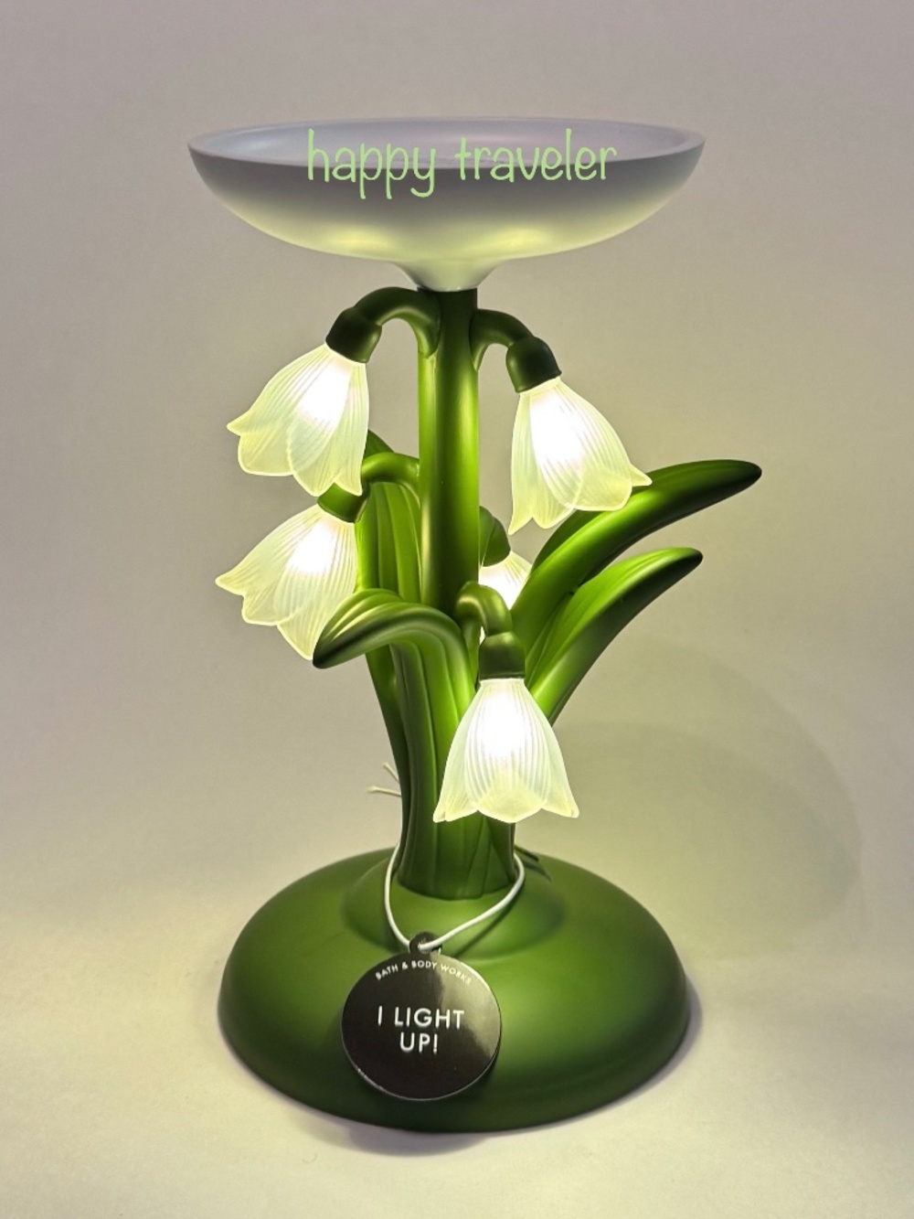 SNOWDROP DREAM Light up Pedestal Candle Holder